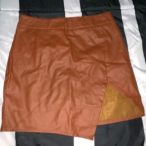 new brown skirt